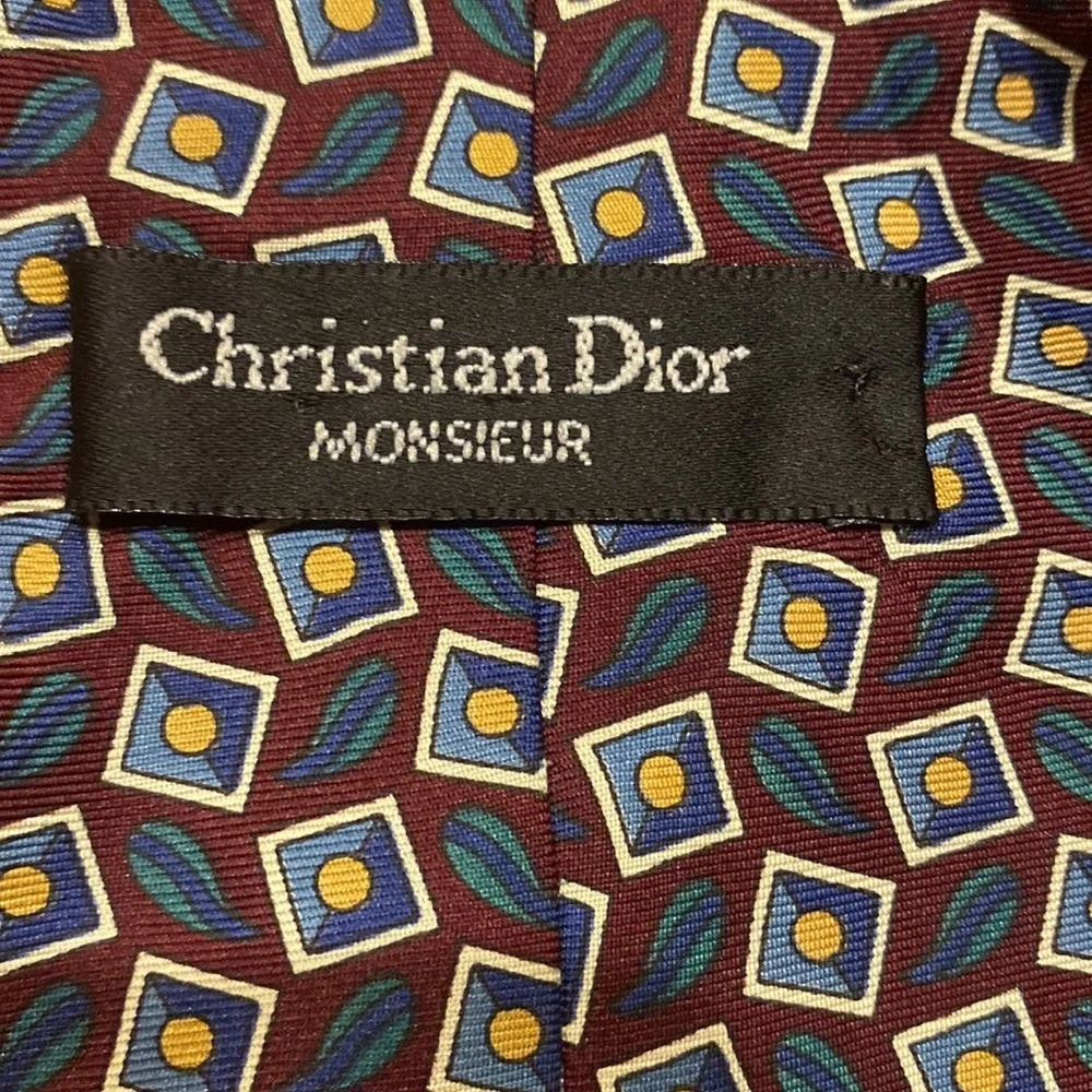 DIOR Christian silk tie